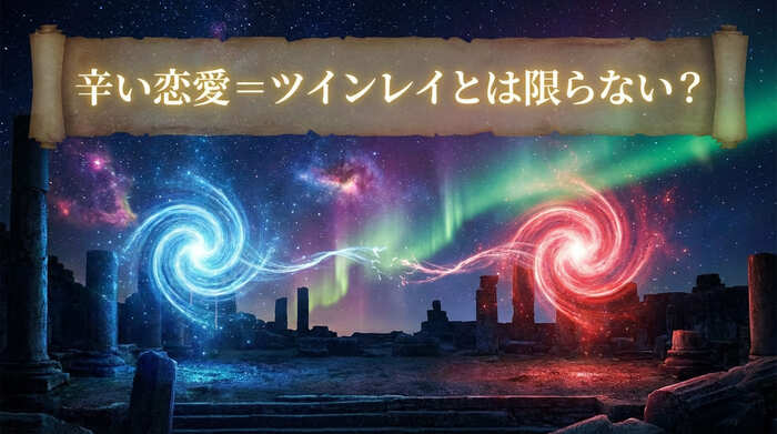 辛い恋愛=ツインレイとは限らない?